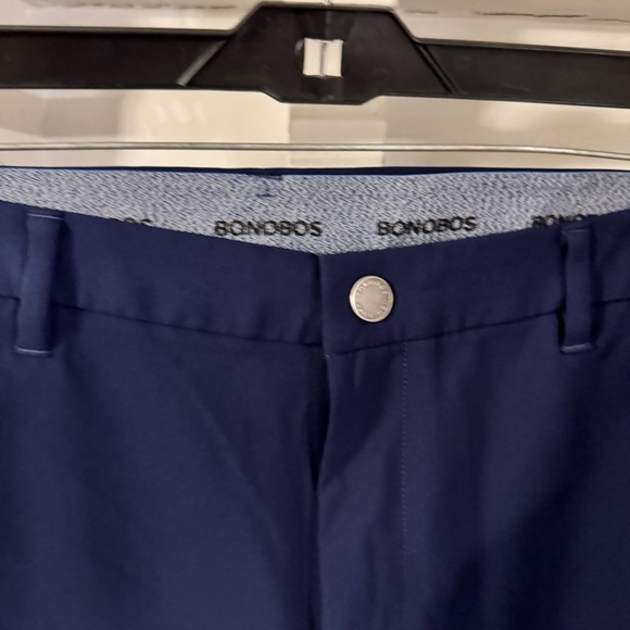 Mens Bonobos Golf Navy Blue Performance Shorts Size 36 9” Inseam Stretch Sport - Picture 3 of 15